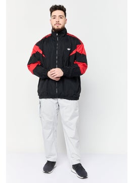 adidas Originals Men Sportswear Fit Long Sleeve Outdoor Jacket, Black  - Image 2