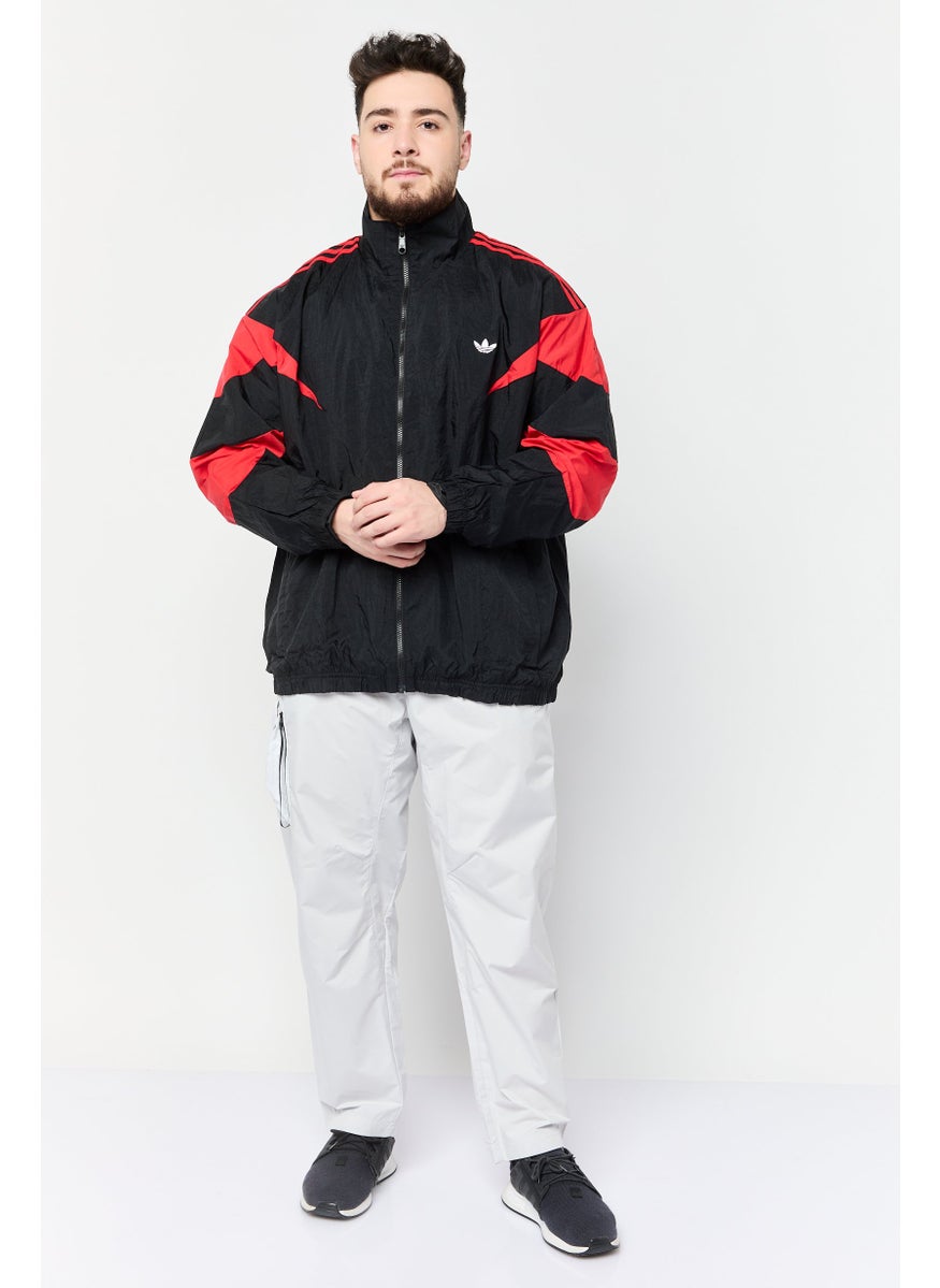 adidas Originals Men Sportswear Fit Long Sleeve Outdoor Jacket, Black  - Image 2