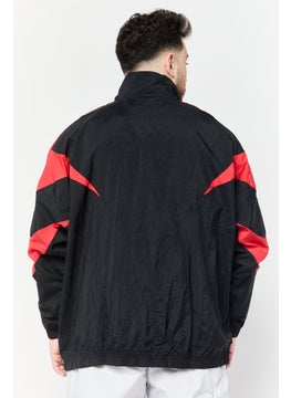 adidas Originals Men Sportswear Fit Long Sleeve Outdoor Jacket, Black  - Image 4