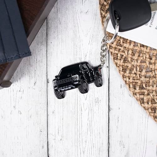 FOUR WHEEL BEAST F150 Keychain compatible with Ford F150 Accessories 2023 F-150 Key Chain Fob 2022 F 150 Toy Truck (Black) - Image 3