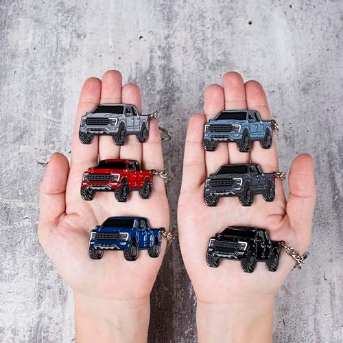 FOUR WHEEL BEAST F150 Keychain compatible with Ford F150 Accessories 2023 F-150 Key Chain Fob 2022 F 150 Toy Truck (Black) - Image 4