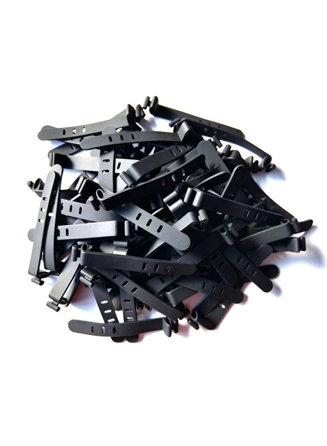 Loquat Silicone Cable Tie With Data Cable Tie Charging Wire Management Artifact Silicone Cable Winder Bundle Storage-Color:Black - Image 3