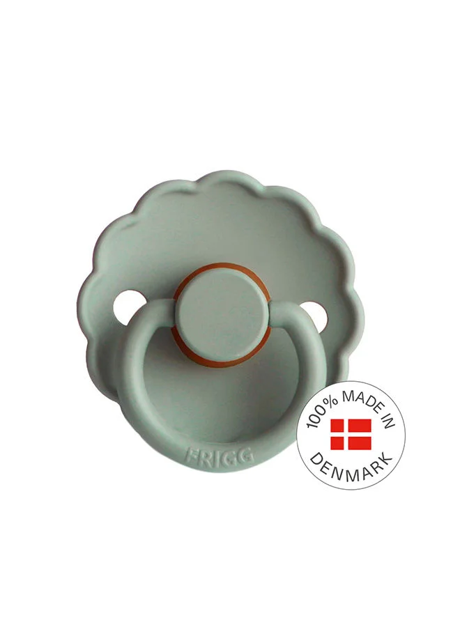 FRIGG Pack Of 1 Daisy Latex Baby Pacifier 6-18M Sage - Size 2