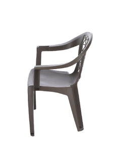 ADAMS Durable Polypropelyne Penza Low Back Stacking Chair Grey 63.5 X 73.7 X 83.8 cm 8220-60-3700  - Image 3