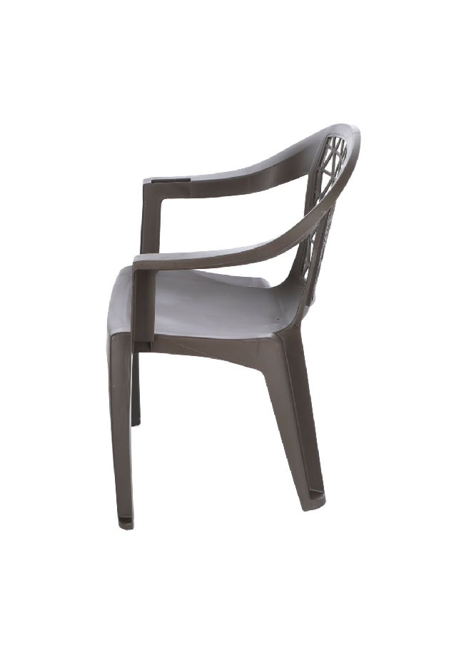 ADAMS Durable Polypropelyne Penza Low Back Stacking Chair Grey 63.5 X 73.7 X 83.8 cm 8220-60-3700  - Image 3