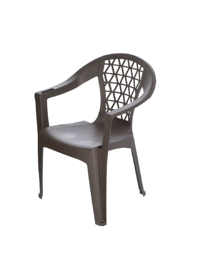 ADAMS Durable Polypropelyne Penza Low Back Stacking Chair Grey 63.5 X 73.7 X 83.8 cm 8220-60-3700  - Image 2