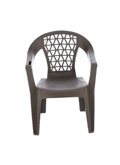 ADAMS Durable Polypropelyne Penza Low Back Stacking Chair Grey 63.5 X 73.7 X 83.8 cm 8220-60-3700  - Image 1