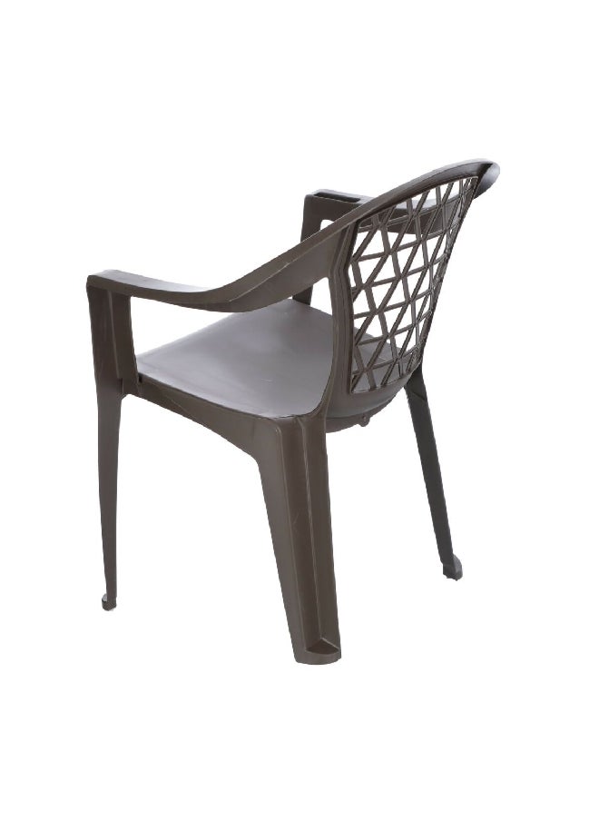 ADAMS Durable Polypropelyne Penza Low Back Stacking Chair Grey 63.5 X 73.7 X 83.8 cm 8220-60-3700  - Image 4
