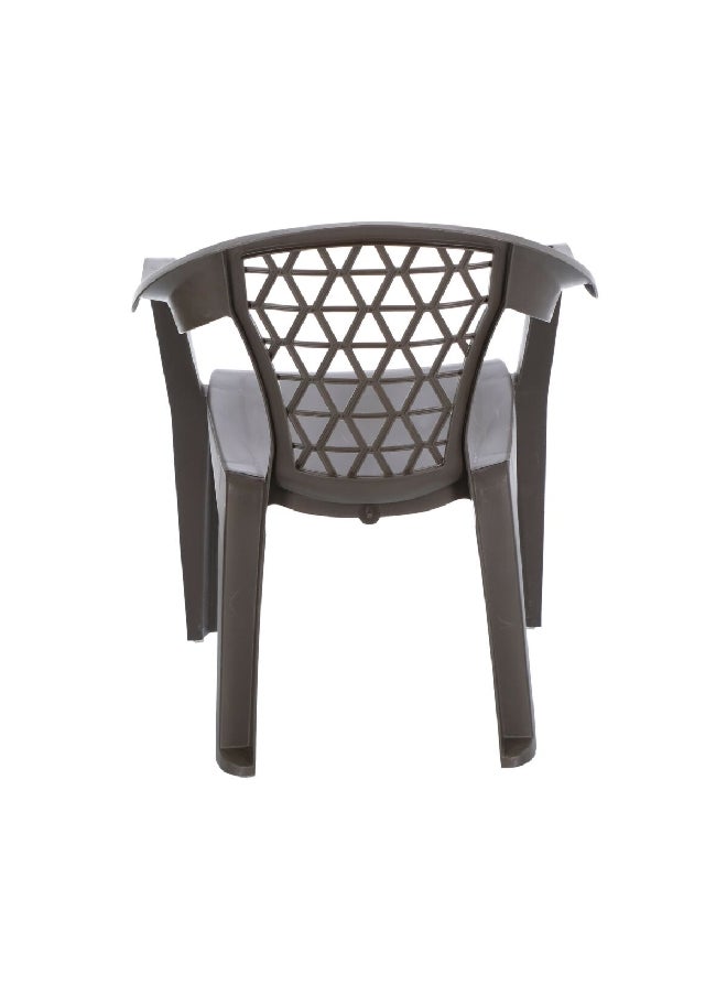ADAMS Durable Polypropelyne Penza Low Back Stacking Chair Grey 63.5 X 73.7 X 83.8 cm 8220-60-3700  - Image 5
