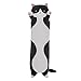 SHINUOER Cute Cat Plush Long Body Pillow Soft Cartoon Stuffed Animal Doll Kawaii Cat Plushie Cuddle Toy for Kids Girls Girlfriend Black 433 Inch - Image 2