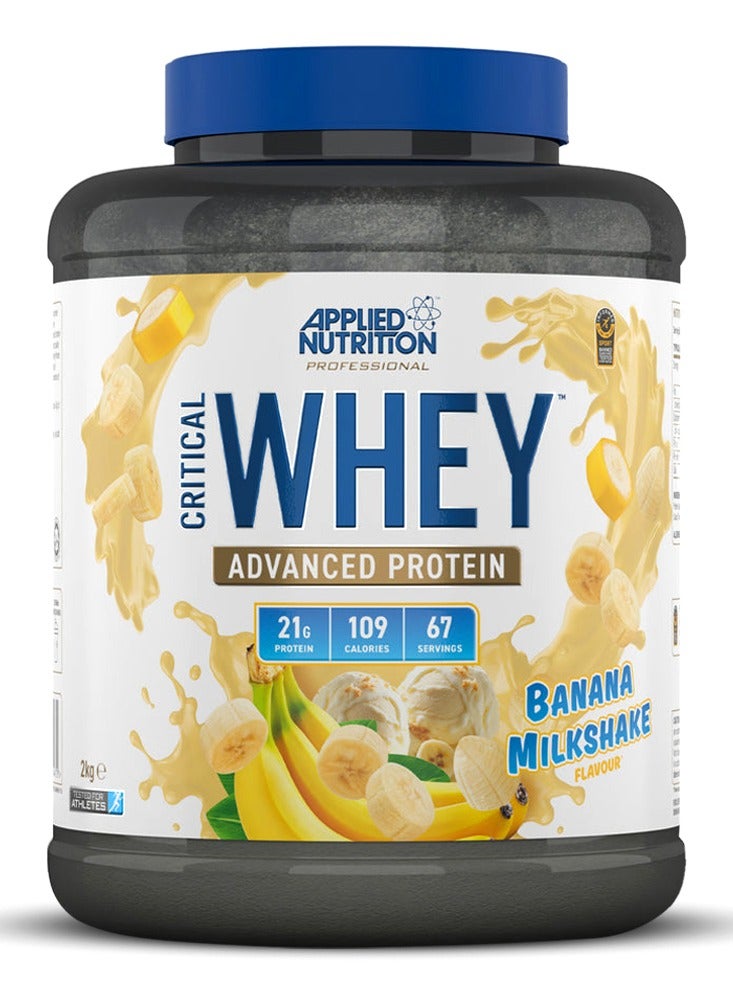 Applied Nutrition Critical Whey Blend, Banana Milkshake, 2 Kg - Image 1