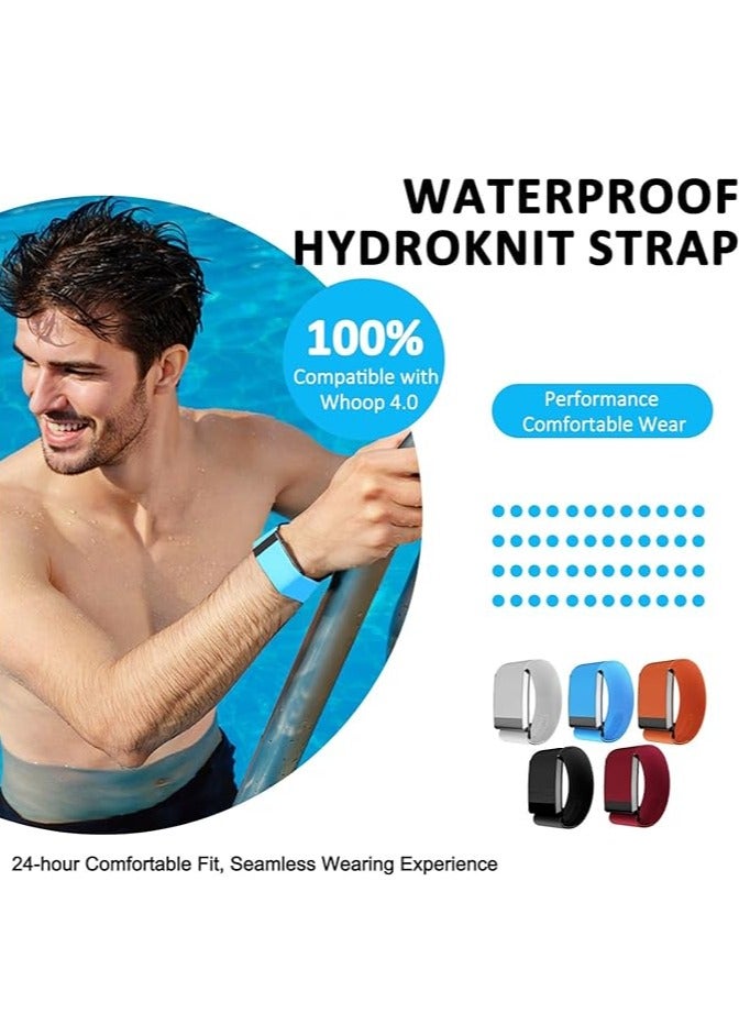 HydroKnit Wristband - Replacement Fast-Drying Band Compatible with WHOOP 4.0 - Stylish & Affordable Replacement Strap - Breathable Band Strap Including U Shape Black Connector  - Image 4