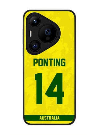 Rugged Black edge case for Huawei Pura 70, Slim fit Soft Case Flexible Anti Drop TPU Gel Thin Cover - Team Australia Ricky Ponting, Jersey No 14 - pzsku/ZD974F2EBDD4819D05128Z/45/_/1725356344/1ea259ee-d6ae-49fc-862a-d8a2b4da3104