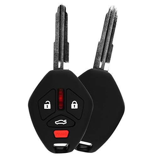 KeylessOption KeyGuardz Keyless Entry Remote Car Key Fob Outer Shell Cover Rubber Protective Case for Mitsubishi - Image 2