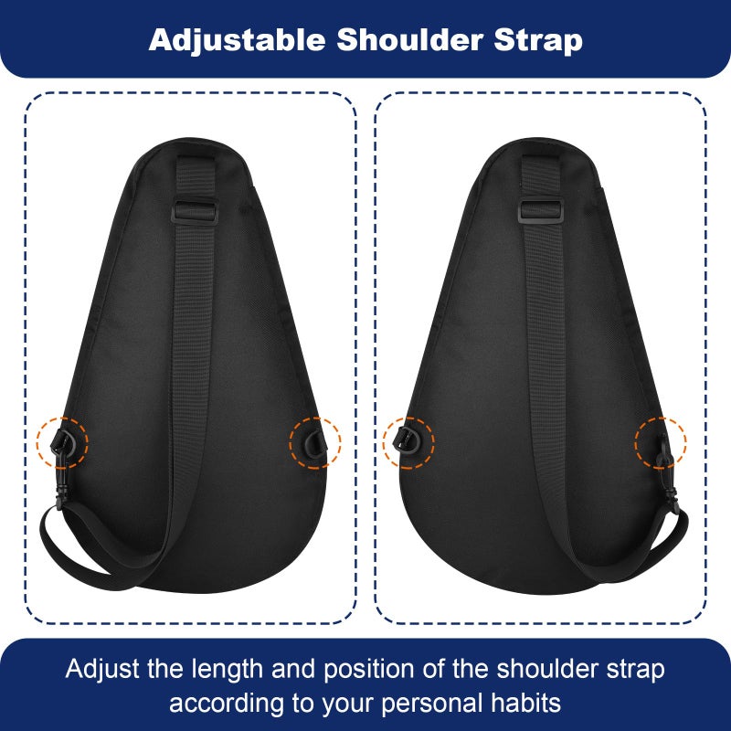 COSMOS حقيبة مضرب كوزموس باديل - حقيبة ظهر لحمل مضرب البيكلبول مع جيب شبكي لحمل 2 مضرب، كرات، زجاجة ماء وإكسسوارات - Image 5