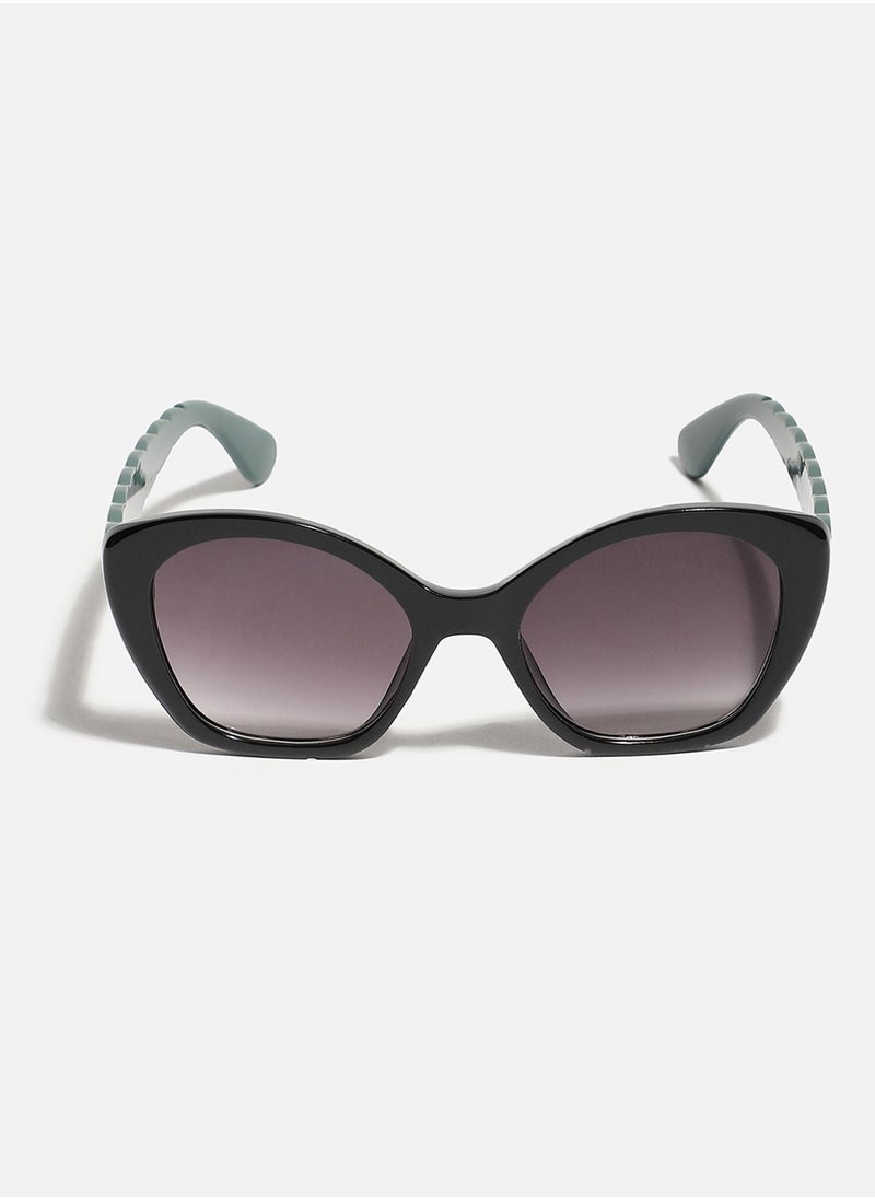Haute Sauce - Tinted Lens Black Frame Oversized Sunglasses - Image 1