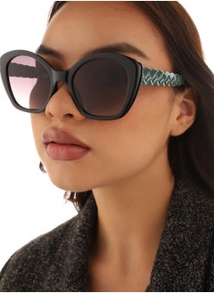 Haute Sauce Tinted Lens Black Frame Oversized Sunglasses  - Image 5