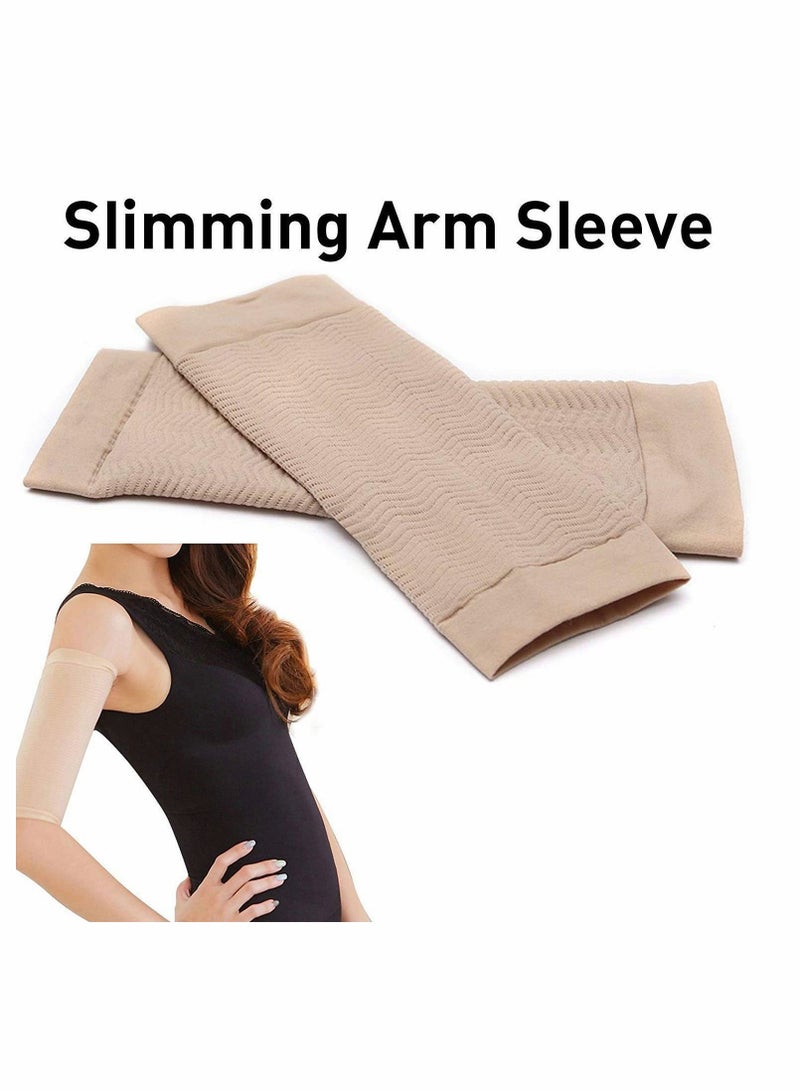 KASTWAVE Women Ultra-thin Elastic Weight Loss Thigh Leg Massage Shaper Slimming Compression Arm Shaper Burn Fat Weight Loss Arm Arm Slimming Shaper Wrap Arm Compression Sleeve for Upper - Image 2