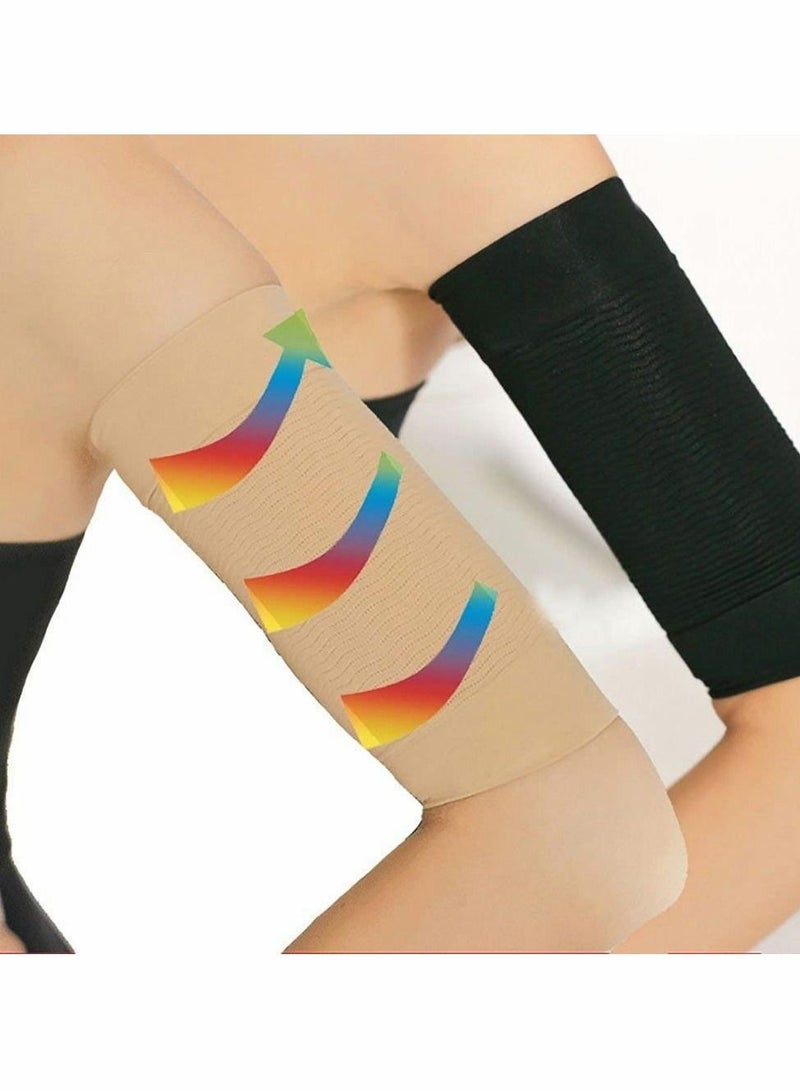 KASTWAVE Women Ultra-thin Elastic Weight Loss Thigh Leg Massage Shaper Slimming Compression Arm Shaper Burn Fat Weight Loss Arm Arm Slimming Shaper Wrap Arm Compression Sleeve for Upper - Image 1
