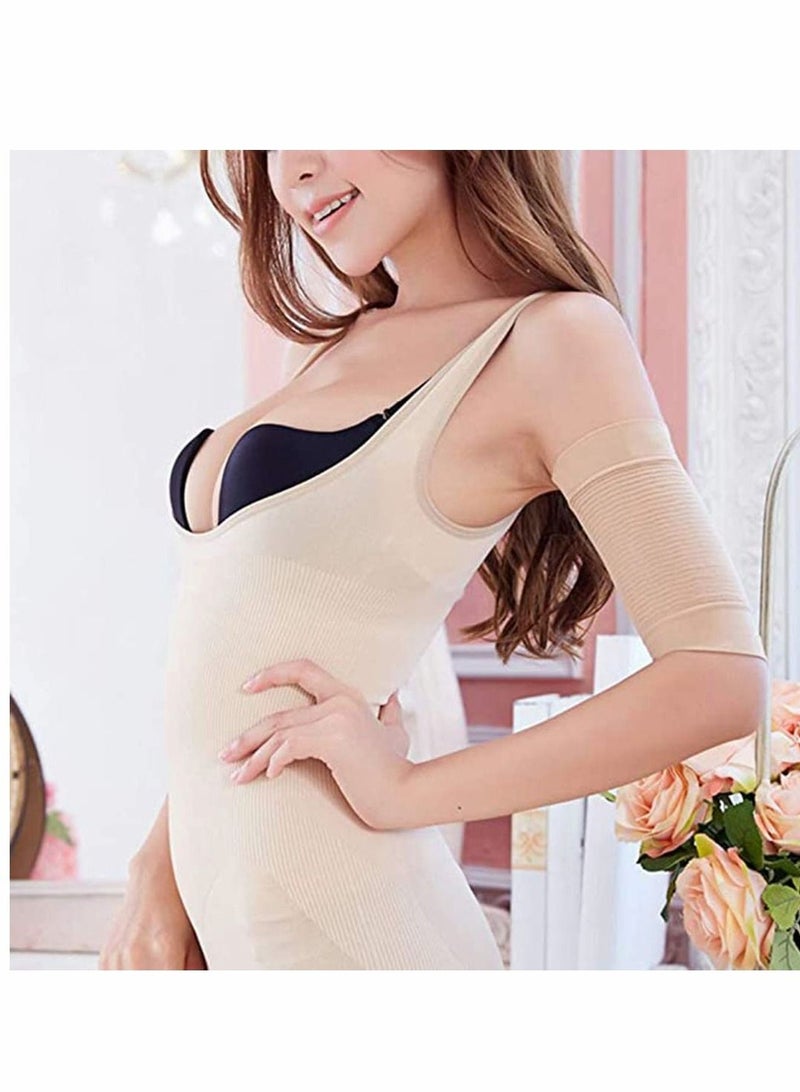 KASTWAVE Women Ultra-thin Elastic Weight Loss Thigh Leg Massage Shaper Slimming Compression Arm Shaper Burn Fat Weight Loss Arm Arm Slimming Shaper Wrap Arm Compression Sleeve for Upper - Image 3