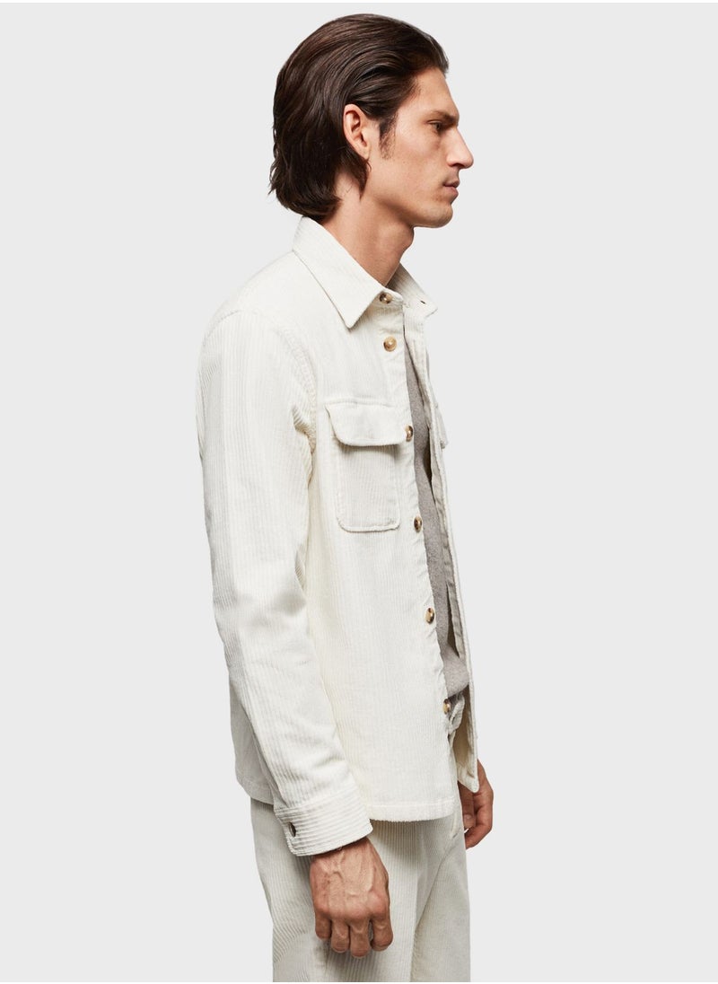 Mango Man - Flap Pocket Regular Fit Shirt - Image 1