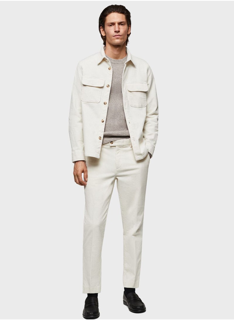 Mango Man - Flap Pocket Regular Fit Shirt - Image 1
