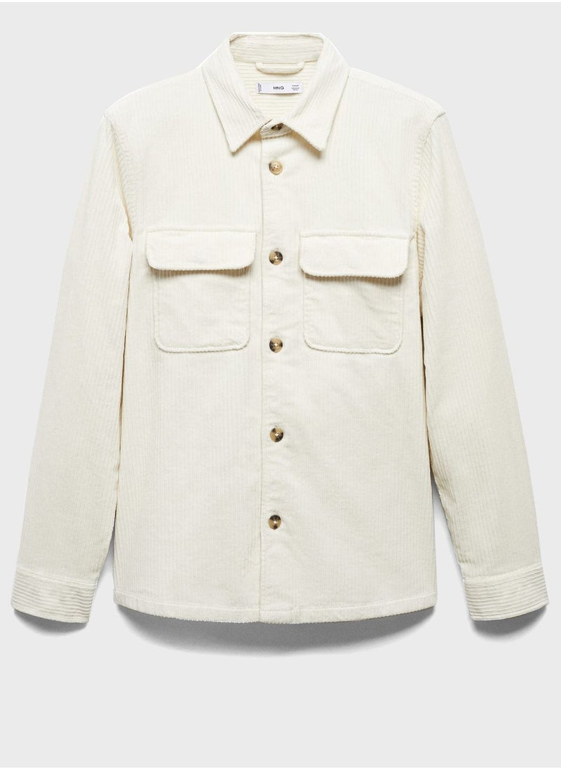 Mango Man - Flap Pocket Regular Fit Shirt - Image 1