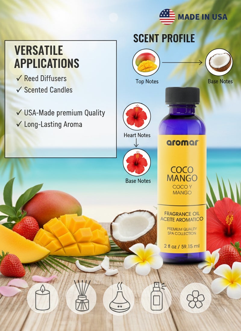 Aromar Spa Aromatic Oil  Coco Mango Fragrance, 59.15 ml - Image 5