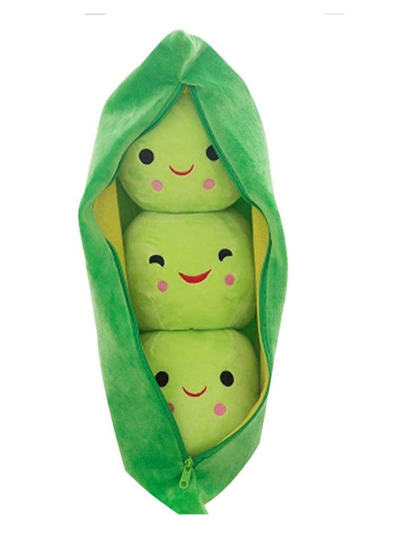 Excefore Stuffed Animal Plush Toy Creative Peas in Shape Soft Pillow Pillow Toys Gifts Cute Stuffed Animal Dolls for Girlfriend Kids Baby Girls - Image 1