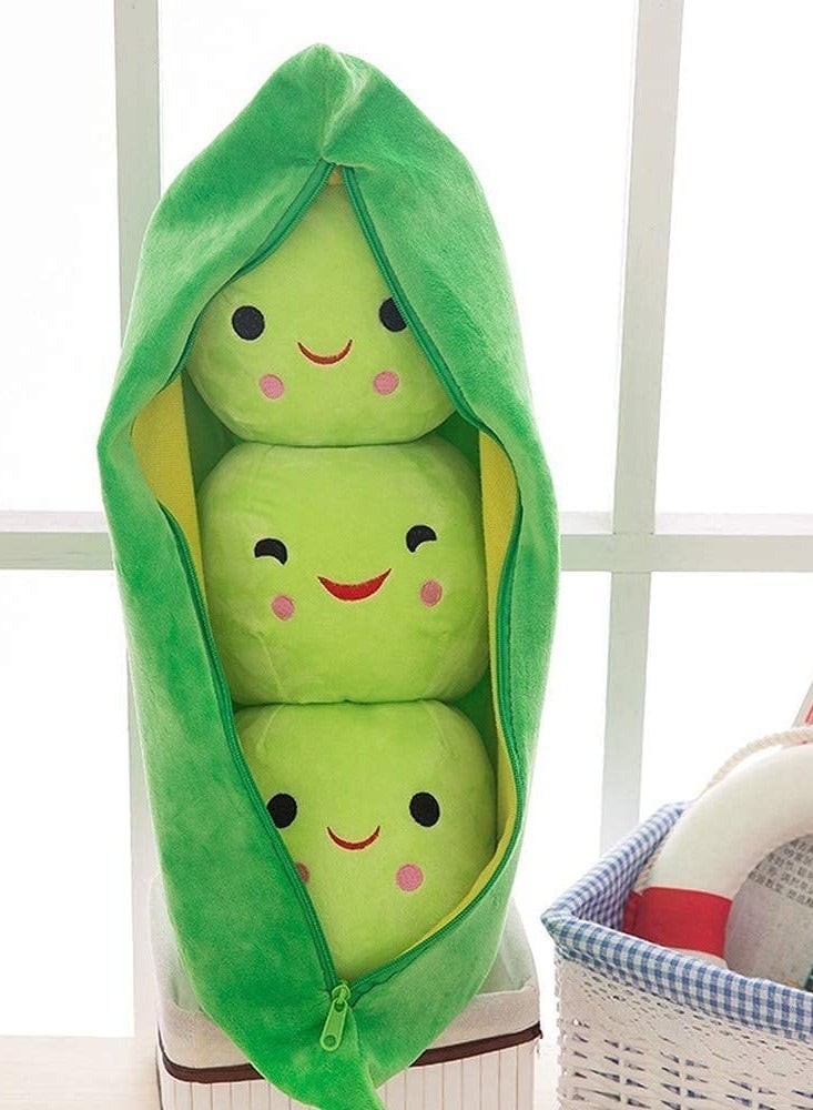 Excefore Stuffed Animal Plush Toy Creative Peas in Shape Soft Pillow Pillow Toys Gifts Cute Stuffed Animal Dolls for Girlfriend Kids Baby Girls - Image 4