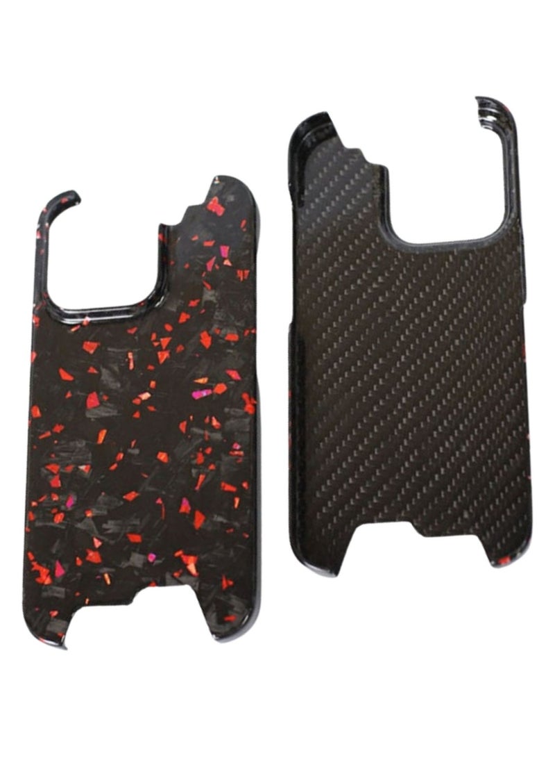 SOLARAE Real Aramid Carbon Fiber For iPhone 15 Pro max Case Cover (Red) - Image 1