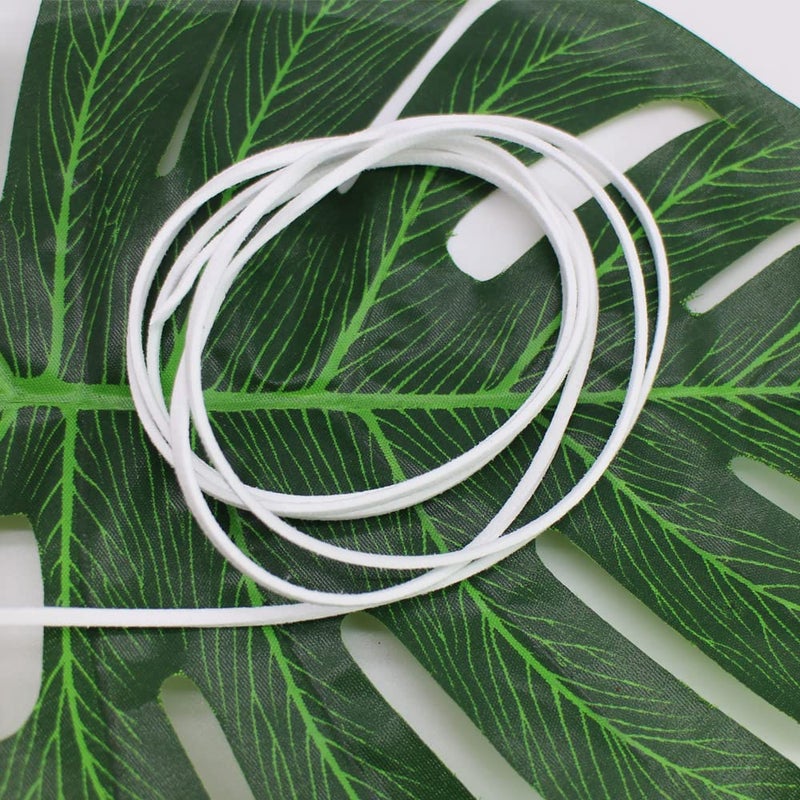 بامير تونج سلك من الجلد الصناعي من Pamir Tong لصنع المجوهرات بطول 100 ياردة 2.6 مم من الجلد السويدي الرفيع حبل سوار أبيض خيط حرفي DIY لمستلزمات قلادة الأحلام - قبعة - عصا المشي - Image 5