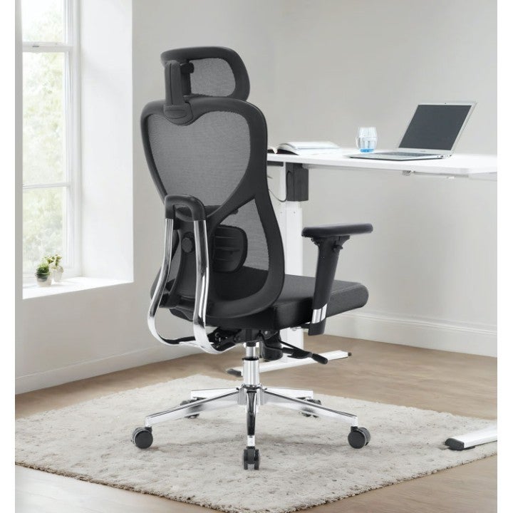 Multiwood Premium Ergonomic Office Chair Designed for Long Work Hours with Advanced Support, Enhanced Cushioning and Smooth Recline – Black - Image 4