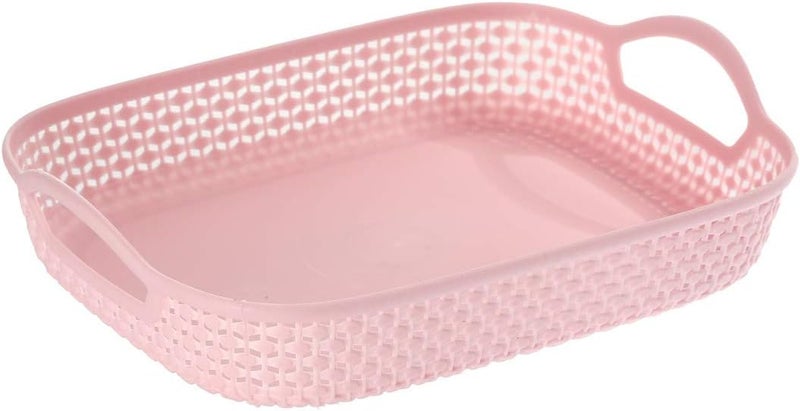 Piece Multicolored Rectangular Plastic Fruit Basket Set - Image 2