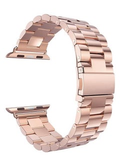 Bikson Stainless Steel Replacement Band For Watch Series 7/6/5/4/3/2/1 42/44MM Rose Gold  - Image 1
