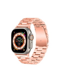Bikson Stainless Steel Replacement Band For Watch Series 7/6/5/4/3/2/1 42/44MM Rose Gold  - Image 4
