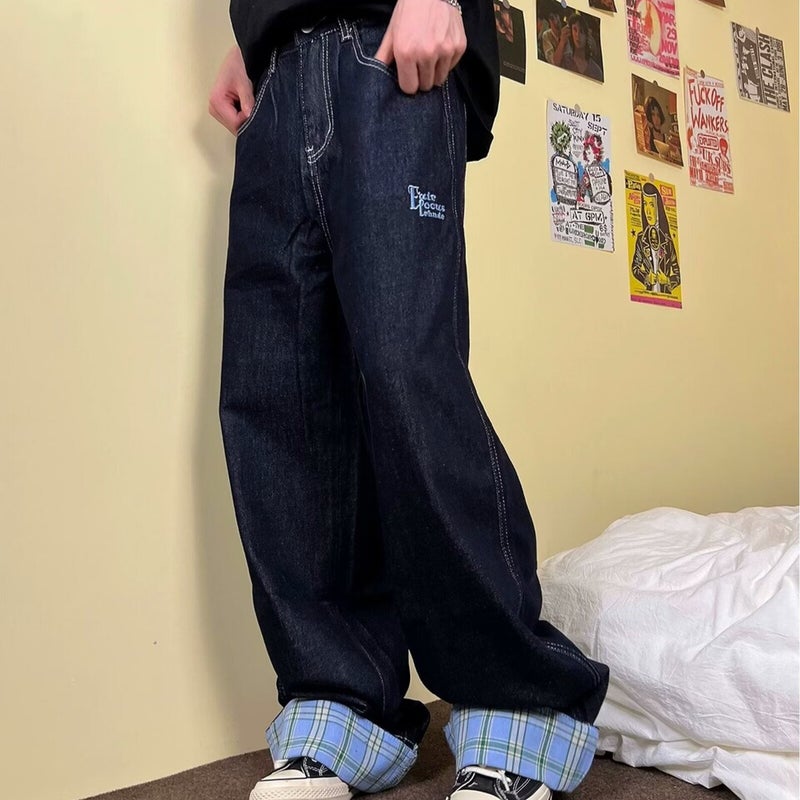 Unisex Classic Denim Jeans Loose Fit Daily Outdoor Wear - Image 4