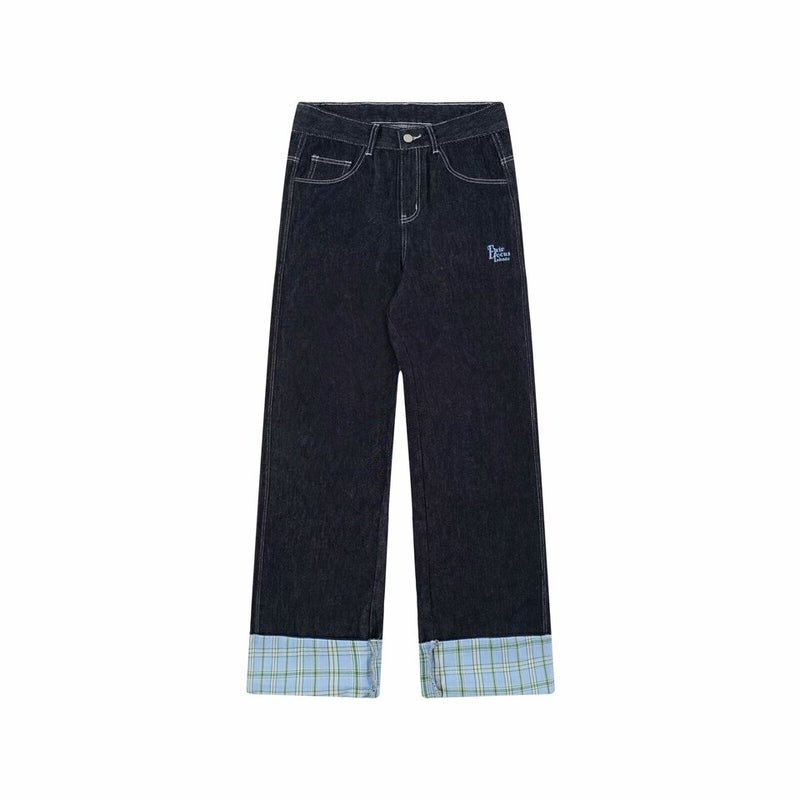 Unisex Classic Denim Jeans Loose Fit Daily Outdoor Wear - Image 1