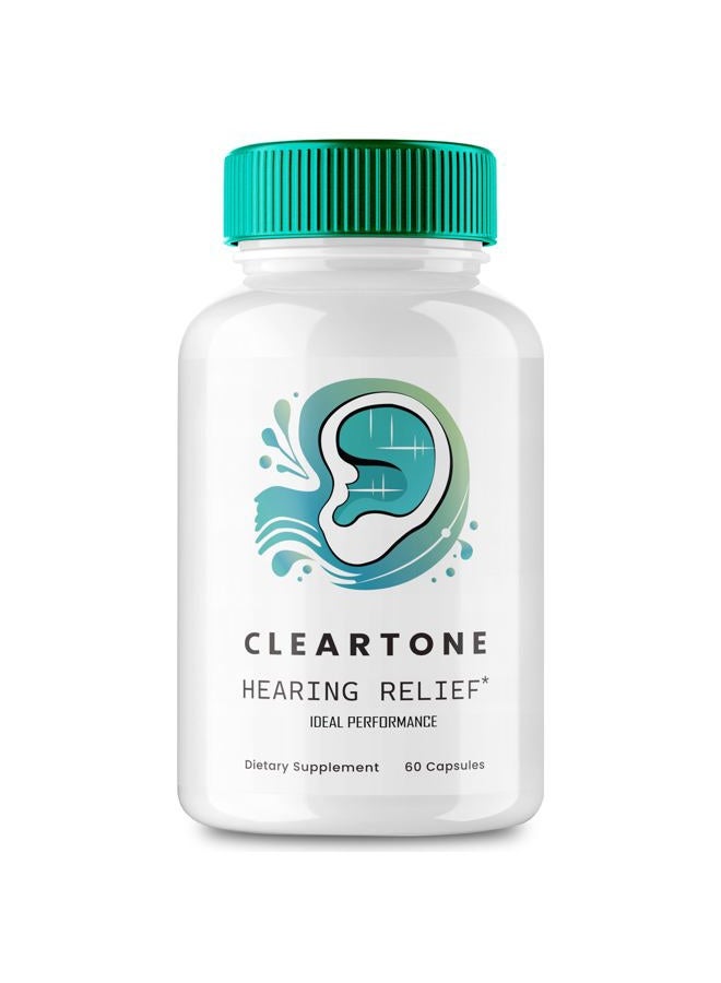 IDEAL PERFORMANCE Cleartone Tinnitus Treatment Capsule, Cleartone Ear Pills for Tinnitus, Clear Tone Tinnitus for Ringing Ears, Calming Ear Ringing Relief - Maximum Strength, Cleartone Capsules Reviews (60 Capsules) - Image 1