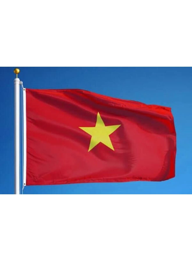 ARS Vietnam Flag - Heavy-Duty 210D Satin, Vietnam Flag for Outdoor/Indoor, Fade Resistant, Flag Day, And Home-Polyester, Sport Day, FIFA World Cup-Size Available - Image 2