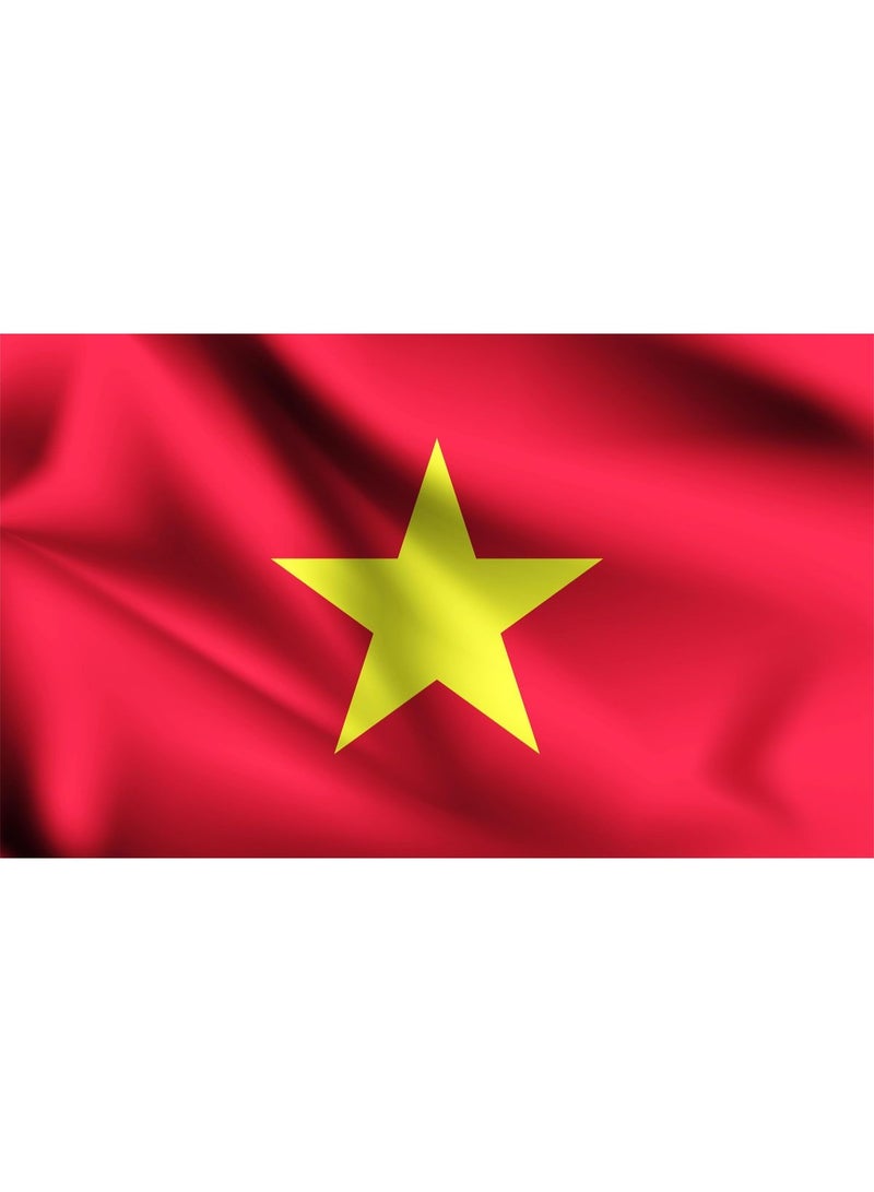 ARS Vietnam Flag - Heavy-Duty 210D Satin, Vietnam Flag for Outdoor/Indoor, Fade Resistant, Flag Day, And Home-Polyester, Sport Day, FIFA World Cup-Size Available - Image 3