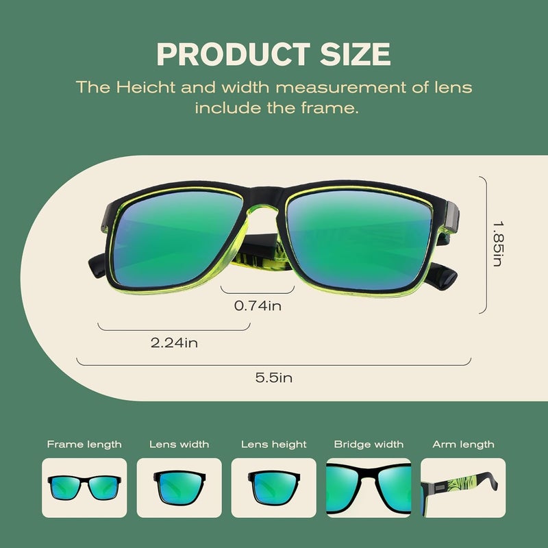 Perkanion Polarized Sunglasses UV400 Protection Classic Designer Fashion Sun Glasses for Men Women - Image 4