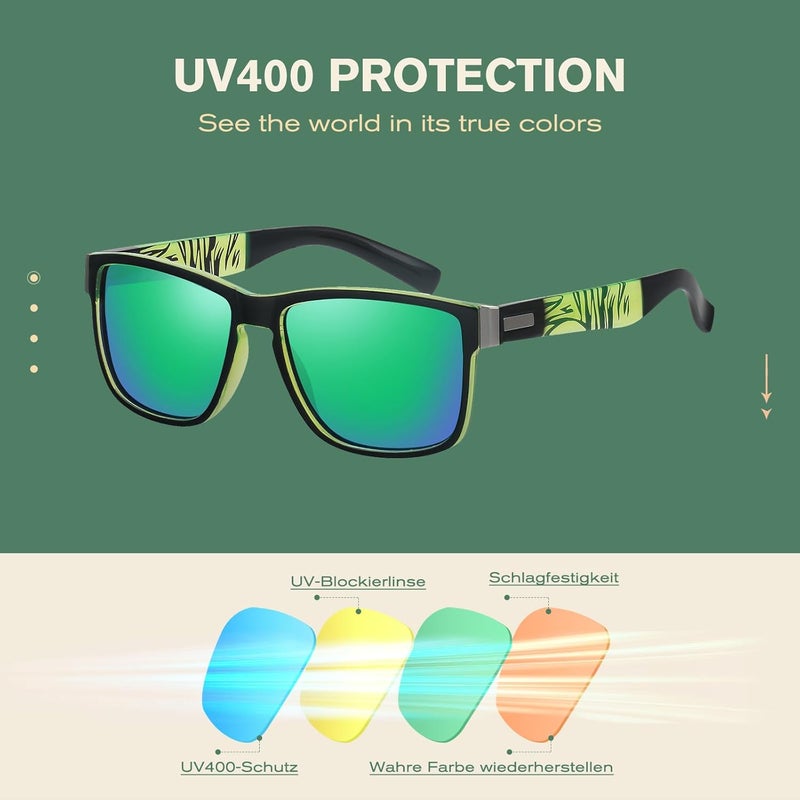 Perkanion Polarized Sunglasses UV400 Protection Classic Designer Fashion Sun Glasses for Men Women - Image 5
