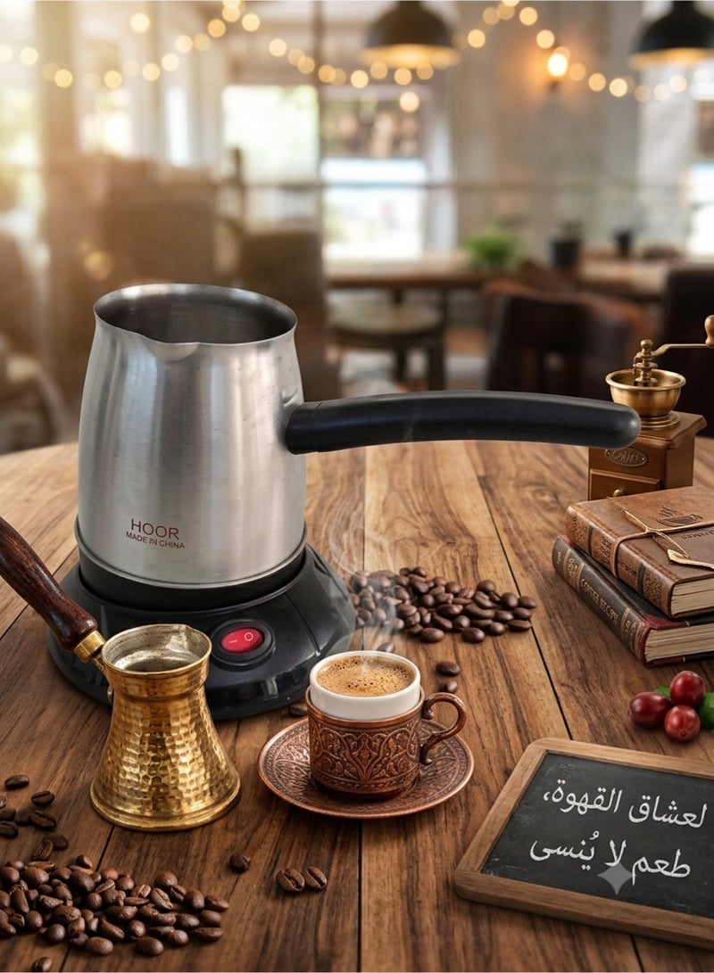 غلاية قهوة استانلس كهربائية محمولة لتحضير القهوة من الستانلس