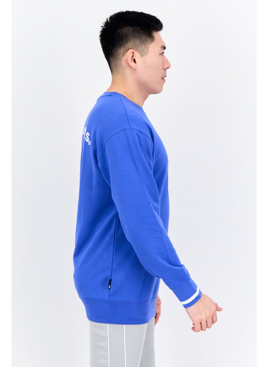 PUMA Men Sportswear Fit Long Sleeve Outdoor Sweatshirt, Blue  - Image 2