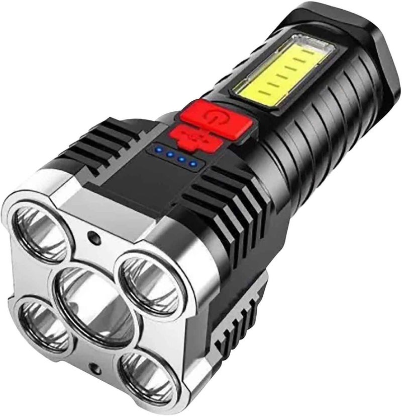 comfrt Led Flashlight Rechargeable USB Torch Mini Small Light Bright Handheld Tiny Portable Pocket Flash Light High Lumens Portable Emergency Camping Accessories - Image 1