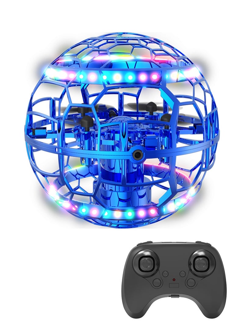 HouDeOS Flying Orb Ball Toy,Cosmic Globe Boomerang Hover Ball Galactic Fidget Spinner,  with LED LightCool Toys Gift for 6 7 8 9 10+ Year Old Boys Girls Teens Outdoor Toys Blue - Image 1