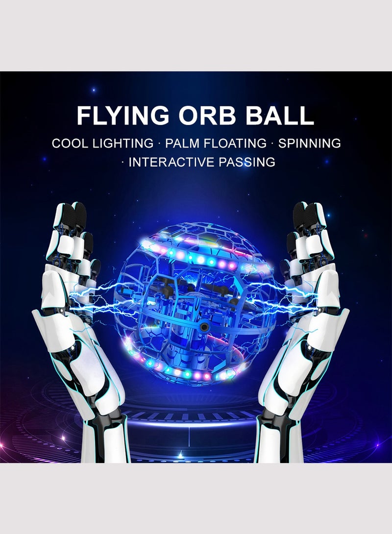 HouDeOS Flying Orb Ball Toy,Cosmic Globe Boomerang Hover Ball Galactic Fidget Spinner,  with LED LightCool Toys Gift for 6 7 8 9 10+ Year Old Boys Girls Teens Outdoor Toys Blue - Image 2