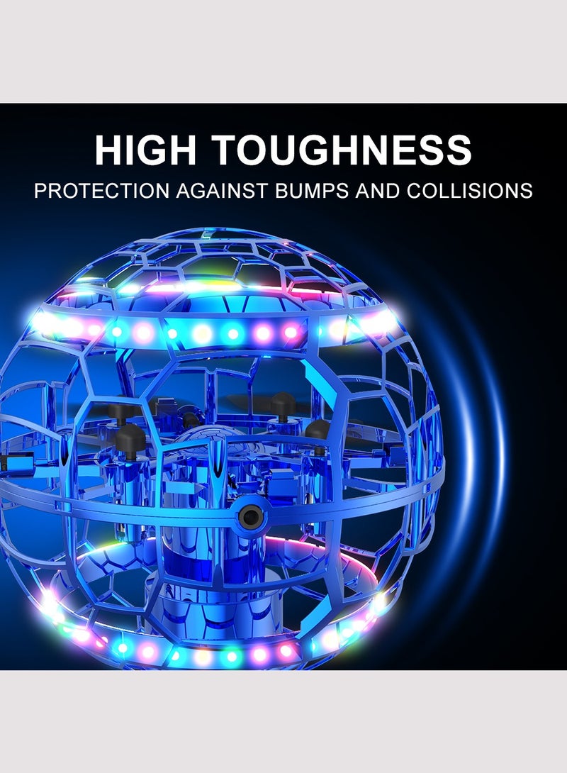 HouDeOS Flying Orb Ball Toy,Cosmic Globe Boomerang Hover Ball Galactic Fidget Spinner,  with LED LightCool Toys Gift for 6 7 8 9 10+ Year Old Boys Girls Teens Outdoor Toys Blue - Image 4