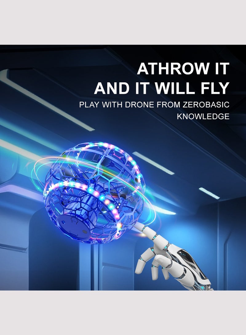 HouDeOS Flying Orb Ball Toy,Cosmic Globe Boomerang Hover Ball Galactic Fidget Spinner,  with LED LightCool Toys Gift for 6 7 8 9 10+ Year Old Boys Girls Teens Outdoor Toys Blue - Image 5